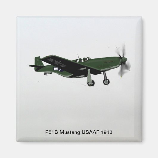 P51B Mustang Magnet (Vorne)