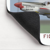 P51D 332. Kämpfer-Gruppe Mousepad (Ecke)