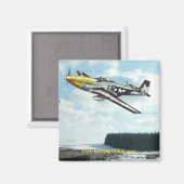 P51D Mustang Magnet (Vorderseite/Rückseite)