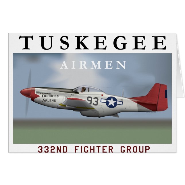 P51D "roter Schwanz-" Mustang (Vorderseite (Horizontal))