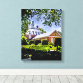 P5270043(1)-Governor's Palace Gardens with Trees Leinwanddruck (Insitu (Holzboden))