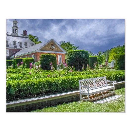 P527004(1)-Governor's Palace Garden Fotodruck (Vorne)