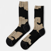 P52 Papyrus Fragment Socks –Earliest New Testament Socken (Linkes Detail)