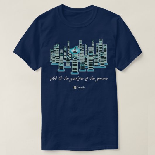 p53 der Hüter des Genomeises T-Shirt (Design vorne)