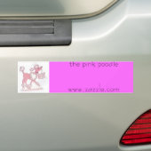 p5, rosa poodlewww.zazzle.com autoaufkleber (Auf Auto)