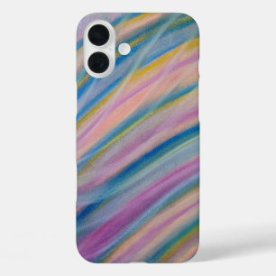 P6 Einzigartige farbenfrohe abstrakte Kunst iPhone 16 Plus Hülle