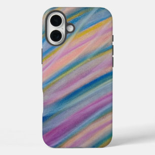 P6 Einzigartige farbenfrohe abstrakte Kunst iPhone 16 Plus Hülle