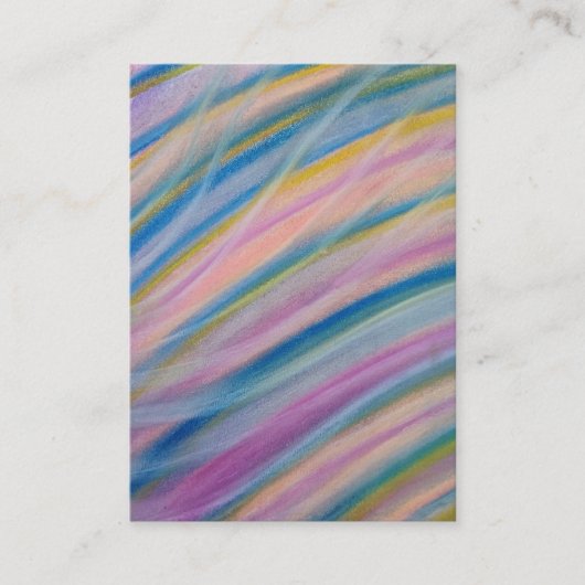 P6 Einzigartige farbenfrohe abstrakte Kunst Terminkarte (Vorderseite)