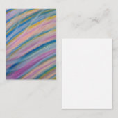 P6 Einzigartige farbenfrohe abstrakte Kunst Terminkarte (Vorne/Hinten)