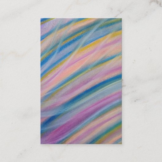 P6 Einzigartige farbenfrohe abstrakte Kunst Terminkarte (Vorderseite)