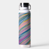 P6 Einzigartige farbenfrohe abstrakte Kunst Trinkflasche (Rückseite)