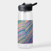 P6 Einzigartige farbenfrohe abstrakte Kunst Trinkflasche (Links)