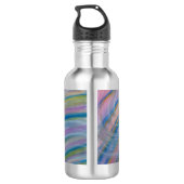 P6 Unique Colorful Abstract Art Edelstahlflasche (Rückseite)