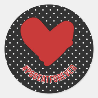 #P6BEATFOREVER RUNDER AUFKLEBER