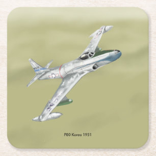 P80 Shooting Star-Untersetzer Rechteckiger Pappuntersetzer