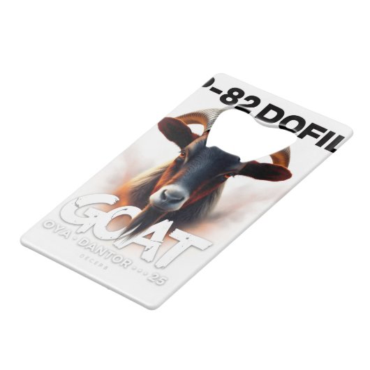 P82-DOFIL GELDBEUTEL FLASCHENÖFFNER (Vorderseite Schrägansicht)