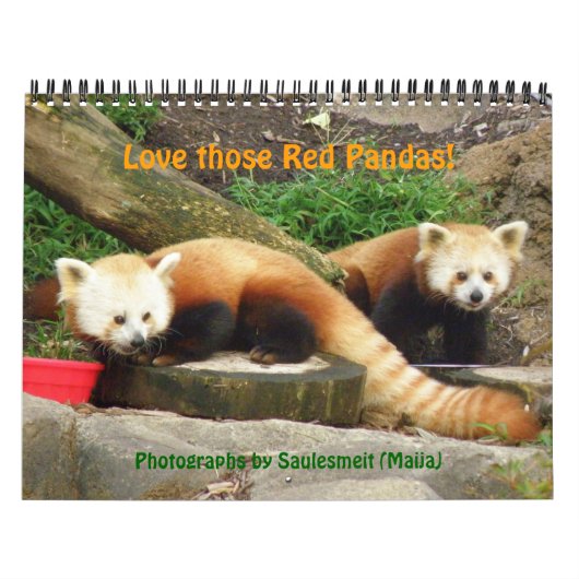 P8310607, Liebe die Red Pandas!, ... -Gestalted Kalender (Titelbild)