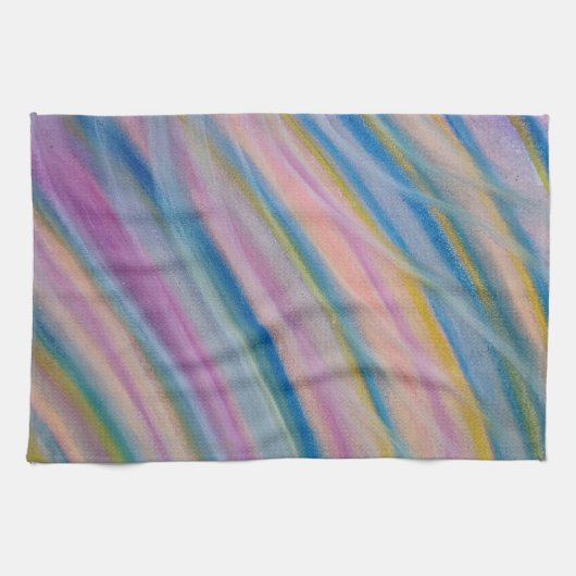 P8 Einzigartige farbenfrohe abstrakte Kunst Geschirrtuch (Horizontal)