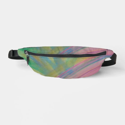 P9 Einzigartige farbenfrohe abstrakte Kunst Bauchtasche (Vorderseite)