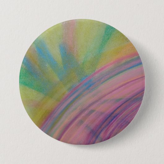 P9 Einzigartige farbenfrohe abstrakte Kunst Button (Vorderseite)