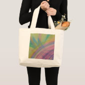 P9 Einzigartige farbenfrohe abstrakte Kunst Jumbo Stoffbeutel (Vorderseite (Produkt))