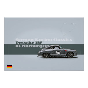 P 356 at the Nurburgring Poster