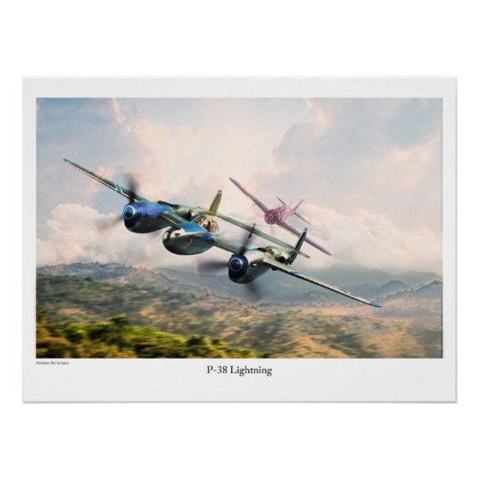 P-38稲妻 POSTER (Vorderseite)