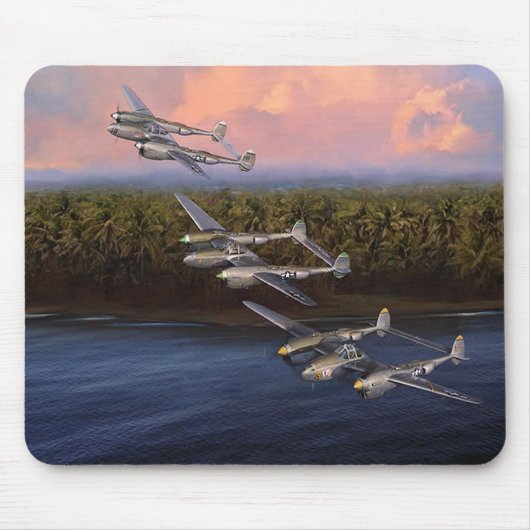 P-38 Asse der 8. Kampfgruppe Mousepad (Vorne)
