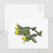 p-38 Blitz Postkarte (Vorne/Hinten)