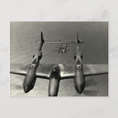 P-38-Blitze des Zweiten Weltkriegs Postkarte (Vorderseite)