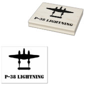 P-38 Blitze Gummistempel (Stempel)
