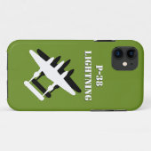 P-38 Blitze mit ShadowiPhone / iPad Gehäuse Case-Mate iPhone Hülle (Rückseite (Horizontal))