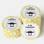P-38 Blitze Pokerchips (Stapel)