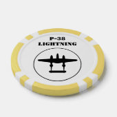 P-38 Blitze Pokerchips (Einzeln)