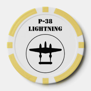 P-38 Blitze Pokerchips