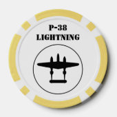 P-38 Blitze Pokerchips (Rückseite)