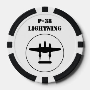 P-38 Blitze Pokerchips