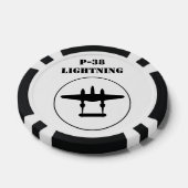 P-38 Blitze Pokerchips (Einzeln)