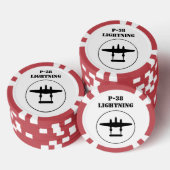 P-38 Blitze Pokerchips (Stapel)