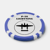 P-38 Blitze Pokerchips (Einzeln)