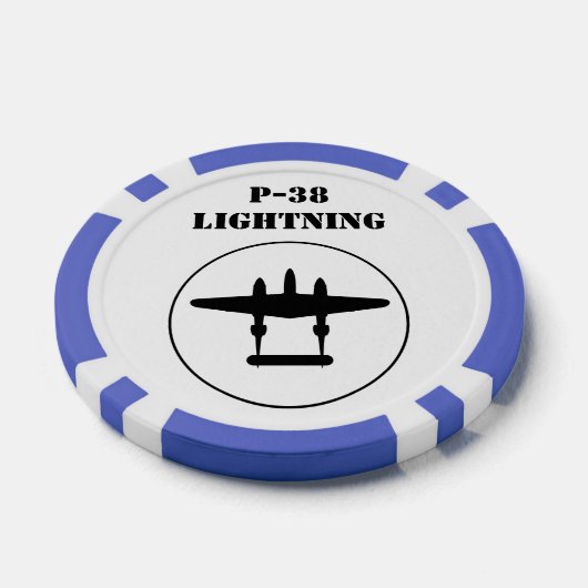 P-38 Blitze Pokerchips (Einzeln)