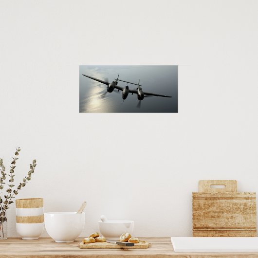 P-38 Blitze Poster (Küche)