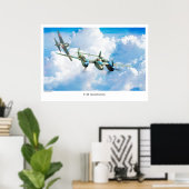 P-38 Blitze Poster (Heimbüro)