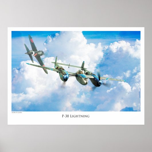 P-38 Blitze Poster (Vorne)