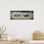 P-38 Blitze und F-35 Blitze II Poster (Küche)