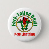 P-38-Blitzengabelblitz-Button Button (Vorderseite)