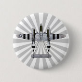 P-38 Blitzlicht-Sternexplosion-Button Button (Vorderseite)