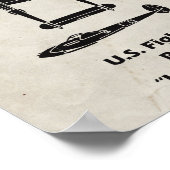 P-38 Blitzlicht-WWII-Flugzeugplakat Poster (Ecke)