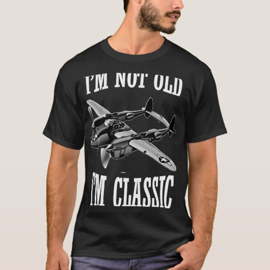 P 38 Blitzschlag perfekt für Flugzeuge T-Shirt (Vorderseite)