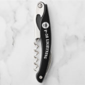 P-38 Blitzstift mit Silhouette im Kreis Kellnermesser (Vorderseite)